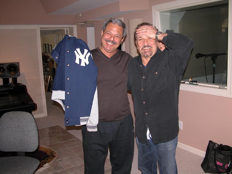 Yankee Fans Frank Marino & Felix Cavaliere.JPG - Yankee fans Frank Marino and Felix Cavaliere